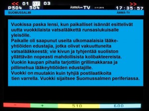 Ämmä-TV on myös huomioinut Vuokin ihmelääkkeen teksti-TV:ssä.